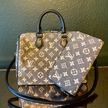 Load image into Gallery viewer, Louis Vuitton Bundle: Monogram Jacquard Denim Speedy 25 Bandouliere and Zippy Wallet