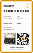 Load image into Gallery viewer, Louis Vuitton X Takashi Murakami Multicolor Noir Pochette Accessories