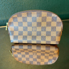 Load image into Gallery viewer, Louis Vuitton Damier Ebene Cosmetic Pouch PM