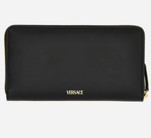 Load image into Gallery viewer, BRAND NEW VERSACE Virtus Calfskin Virtus Zip Wallet