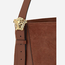 Load image into Gallery viewer, BRAND NEW VERSACE La Medusa Hobo Suede