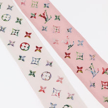 Load image into Gallery viewer, Louis Vuitton Silk Garden Monogram BB Bandeau Twilly Scarf Pink