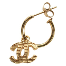 Load image into Gallery viewer, CHANEL CC Hoop Earrings