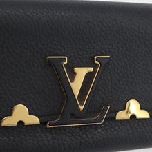 Load image into Gallery viewer, Louis Vuitton Taurillon Embellished Capucines Long Wallet Black