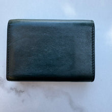 Load image into Gallery viewer, SAINT LAURENT Calfskin Monogram Tiny Tri Fold Wallet Green