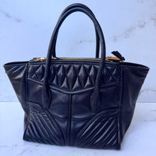 Load image into Gallery viewer, Miu Miu Black Nappa Leather Biker Tote