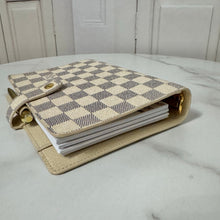 Load image into Gallery viewer, Louis Vuitton Damier Azur Medium Ring Agenda