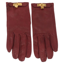 Load image into Gallery viewer, HERMES Lambskin Kelly Lock Gloves