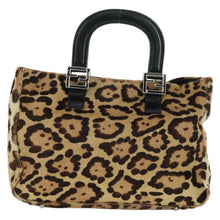 Load image into Gallery viewer, FENDI Calf Hair Leopard Print Top Handle Bag