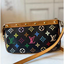 Load image into Gallery viewer, Louis Vuitton X Takashi Murakami Multicolor Noir Pochette Accessories