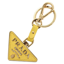 Load image into Gallery viewer, Prada Triangle Yellow Bag Charm