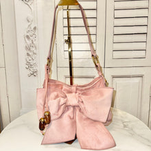 Load image into Gallery viewer, Saint Laurent Suede Bow Shoulder Bag