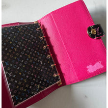 Load image into Gallery viewer, Louis Vuitton Takashi Murakami Monogram Multicolor Noir Small Ring Agenda