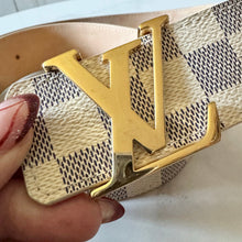 Load image into Gallery viewer, Louis Vuitton Damier Azur Size 95 / 38 Belt