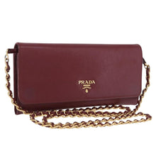 Load image into Gallery viewer, Prada Saffiano Wallet on Chain Cerise