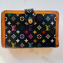 Load image into Gallery viewer, Louis Vuitton Takashi Murakami Monogram Multicolor Noir French Purse Wallet