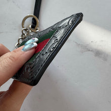 Load image into Gallery viewer, Gucci GG Guccisima Leather Card Holder/ Lanyard
