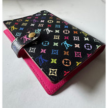 Load image into Gallery viewer, Louis Vuitton Takashi Murakami Monogram Multicolor Noir Small Ring Agenda