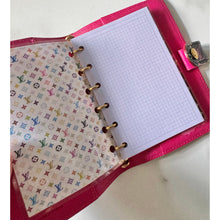 Load image into Gallery viewer, Louis Vuitton Takashi Murakami Monogram Multicolor Noir Small Ring Agenda