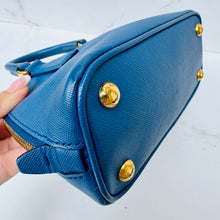 Load image into Gallery viewer, Prada Saffiano Lux Mini Promenade Tote Blue