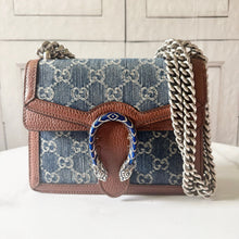 Load image into Gallery viewer, Gucci Denim GG Monogram Mini Dionysus Shoulder Bag