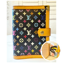 Load image into Gallery viewer, Louis Vuitton Takashi Murakami Monogram Multicolor Noir Small Ring Agenda