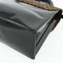 Load image into Gallery viewer, Loewe Velazquez Patent leather Leopard Top Handle Bag