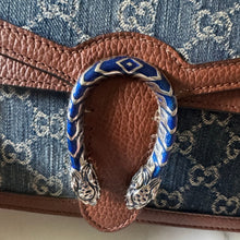 Load image into Gallery viewer, Gucci Denim GG Monogram Mini Dionysus Shoulder Bag