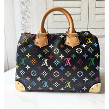 Load image into Gallery viewer, Louis Vuitton X Takashi Murakami Multicolor Noir Speedy 30