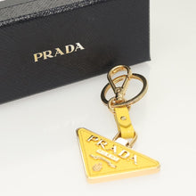 Load image into Gallery viewer, Prada Triangle Yellow Bag Charm