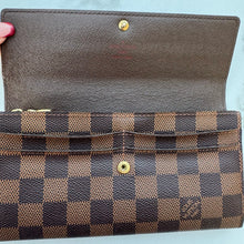 Load image into Gallery viewer, Louis Vuitton Damier Ebene Sarah Wallet