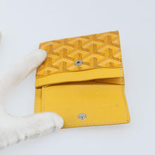 Load image into Gallery viewer, Goyard Goyardine Marigny Card Wallet Yellow