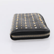 Load image into Gallery viewer, Miu Miu Studded Leather Zip Wallet