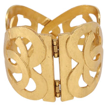Load image into Gallery viewer, CHANEL CC Heart Cuff Bangle Bracelet