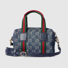 Load image into Gallery viewer, BRAND NEW Gucci GG Denim Small Boston Bag