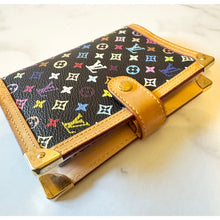Load image into Gallery viewer, Louis Vuitton Takashi Murakami Monogram Multicolor Noir Small Ring Agenda