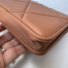 Load image into Gallery viewer, CHANEL Chanel 19 Wallet On Chain WOC Caramel