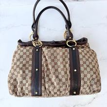 Load image into Gallery viewer, Gucci GG Monogram Interlocking Icon Weekender Bag