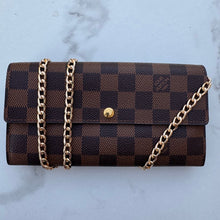 Load image into Gallery viewer, Louis Vuitton Damier Ebene Sarah Wallet