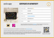 Load image into Gallery viewer, PRELOVED Louis Vuitton Takashi Murakami Multicolor Noir Pochette Cles