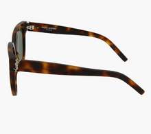 Load image into Gallery viewer, BRAND NEW Saint Laurent YSL 54mm Cat Eye Sunglasses Havana / Green