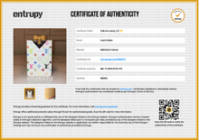 Load image into Gallery viewer, PRELOVED Louis Vuitton Takashi Murakami Monogram Multicolor Blanc Mirror and Case / Card Case