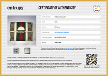 Load image into Gallery viewer, Gucci GG Monogram Canvas Stripes Compact Wallet