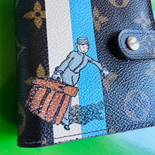 Load image into Gallery viewer, Louis Vuitton Monogram Groom Compact Zip Wallet Blue
