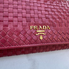 Load image into Gallery viewer, Prada Madras Continental Woven Leather Wallet
