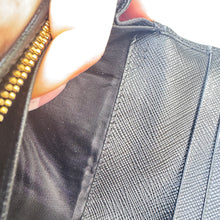 Load image into Gallery viewer, Prada Black Saffiano Leather Continental Wallet
