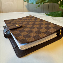 Load image into Gallery viewer, Louis Vuitton Damier Ebene Medium Ring Agenda
