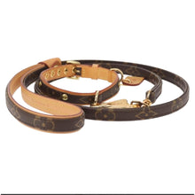 Load image into Gallery viewer, Louis Vuitton Monogram Baxter Dog Collar and Leash Set
