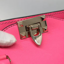 Load image into Gallery viewer, Valentino Garavani Vitello Rockstud Double Handle Tote Pink
