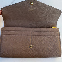 Load image into Gallery viewer, Louis Vuitton Empreinte Sarah Wallet NM Tourterelle
